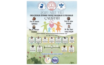 2025 Aile Yılı Erken Çocukluk Eğitiminde Yenilikçi Yaklaşımlar ve Uygulamalar Çalıştayı