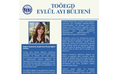TOÖEGD Eylül Ayı Bülteni Yayınlandı