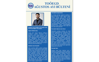 TOÖEGD Ağustos Ayı Bülteni Yayınlandı