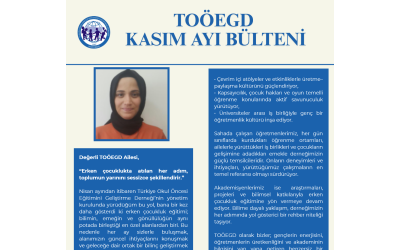 TOÖEGD Kasım Ayı Bülteni Yayınlandı